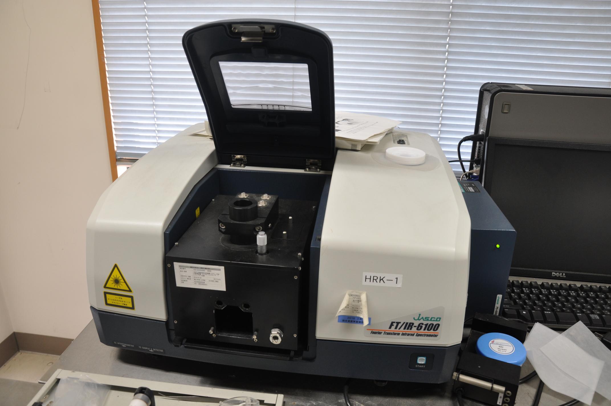 Fourier Transform Infrared (FT-IR) Spectrophotometer JASCO, FT/IR-6100